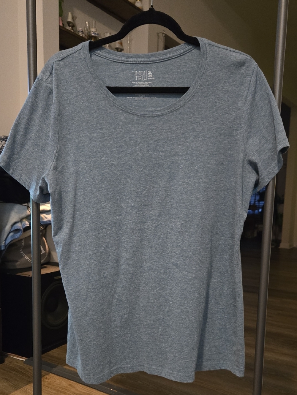 Time and Tru Women’s Heather Blue Crew Neck Tee